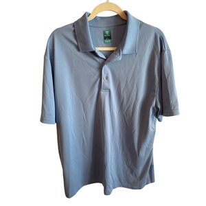 Pro Tour Airplay Men's Golf Polo Shirt Blue Textured Short Sleeve‎ Size L